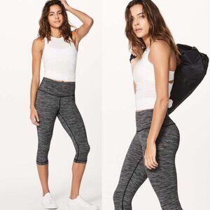 Lululemon Wunder Under Hi-Rise 17" In Wee Are From Space Black Slate Size 2